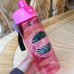 Pink Victoria's Secret water bottle